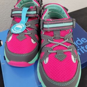 Stride Rite Ryder Grey Pink Girl's 10.5 W